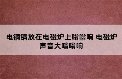 电铜锅放在电磁炉上嗡嗡响 电磁炉声音大嗡嗡响